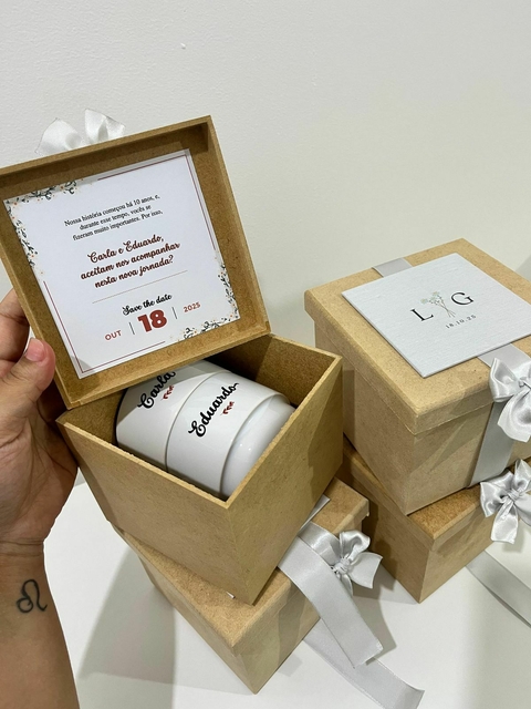 CAIXA MDF com xícara