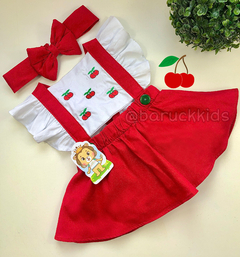 Romper Jardineira Cerejinha - comprar online