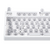 A01480 - Teclado K87-6 (White) - MCHOSE - tienda online
