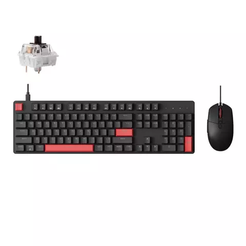 A02225 - Kit Teclado Lemokey X2 Qmk 100% Wired + Mouse M55 Cableado Inglés Us (Negro) - KEYCHRON - comprar online