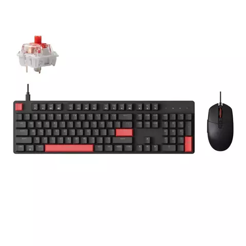 A02224 - Kit Teclado Lemokey X2 Qmk 100% Cableado + Mouse M55 Wired Inglés Us (Negro) - KEYCHRON - comprar online