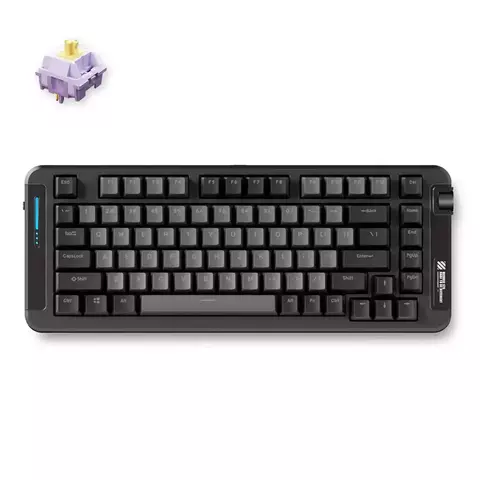 A02250 - Teclado mecánico Gamer X75 Bluetooth Wired 2.4ghz con switch Hyacinth Inglés Us (Negro) - MCHOSE - comprar online