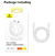 A02025 - Cable USB-C a USB-C MVP III (White) - BASEUS - tienda online
