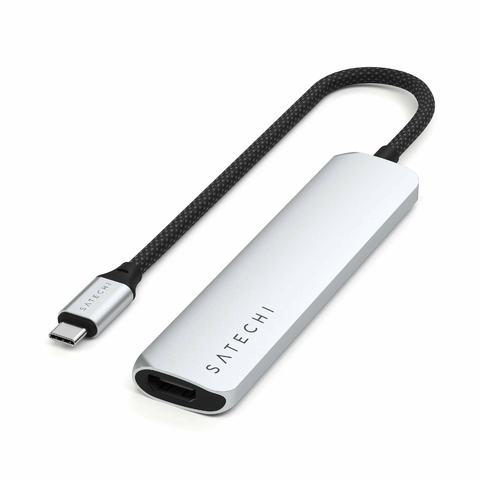 A01994 - Hub USB-C 6 en 1 slim (Silver) - SATECHI - comprar online