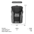 A01882 - Mochila Vintpack TA1 OCHM 22L (Gray) - TOMTOC