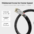 A01364 - Cable USB-A a USB-C Cristal Series (Black) - VYVYLABS - tienda online