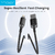 A01363 - Cable USB-A a Lightning Cristal Series (Black) - VYVYLABS - FAVAR IMPORT