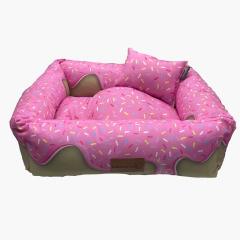 Caminha para cachorro Donuts rosa - G