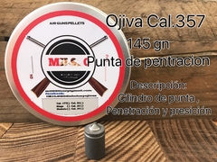 Ojiva Cal.357/9mm - 145 gn