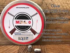Ojiva Cal.22 / 5.5 mm - 30 gn Cilindro