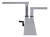 MESA ERGONOMICA COM REGULAGEM DE ALTURA - 120x45 e 120x35cm - BRANCO BRANCO - **CONSULTE CONDIÇÕES P/ RETIRADA** - comprar online