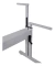MESA ERGONOMICA COM REGULAGEM DE ALTURA - 120x45 e 120x35cm - BRANCO BRANCO - **CONSULTE CONDIÇÕES P/ RETIRADA** na internet
