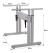 MESA ERGONOMICA COM REGULAGEM DE ALTURA - 120x45 e 120x35cm - BRANCO BRANCO - **CONSULTE CONDIÇÕES P/ RETIRADA** - loja online