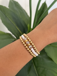 Pulseira Branca Bronze