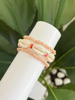 Pulseira Miçanga Nude Concha
