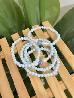 Pulseira Miçanga Azul Claro - comprar online