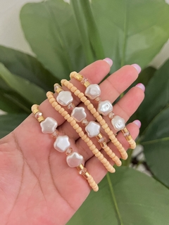 Pulseira Miçanga Nude