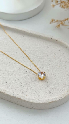 Colar Ponto de Luz Dourado na internet
