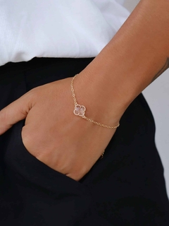 Pulseira Trevo Cristal