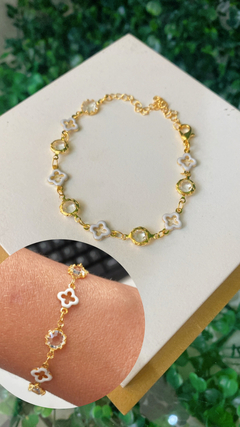 Pulseira Trevo Vazado