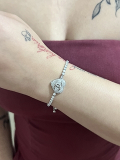 Pulseira Chanel Cravejada