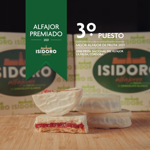 Alfajor de Membrillo con Chocolate Blanco CLASICO x12