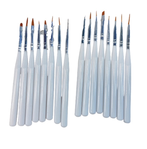 Set X 8 pinceles para decoracion unas