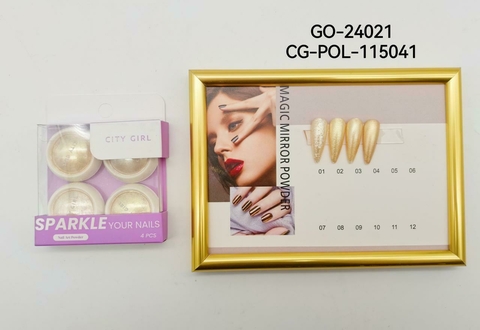 POLVO DORADO DECO DE UÑAS CITY GIRL