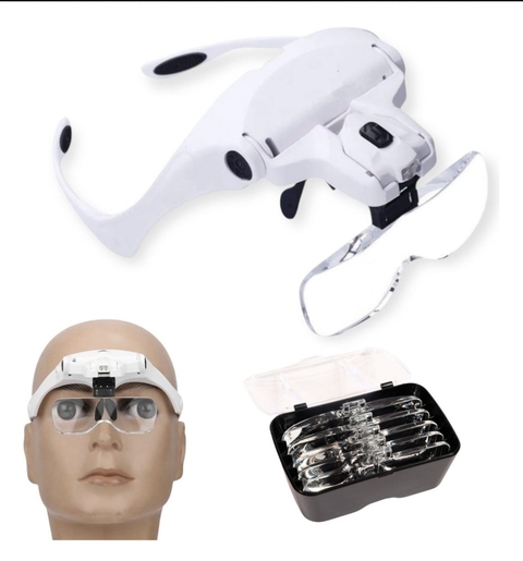 VINCHA CON LUPA Y LUZ PARA PESTAÑAS