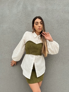 CAMISA LUISA - LINHO MISTO OFF WHITE