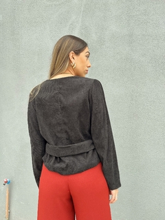JAQUETA FERNANDA - COTELÊ PRETO - comprar online