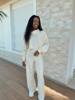 PANTALONA BETINA - TRICOT BAUNILHA - comprar online