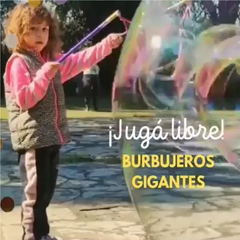 Burbujero Gigante+500cc De Liquido+receta 40cm Act Sensorial