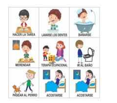 Pictograma Rutina Diaria Tea Tgd Terapias Educativo - comprar online