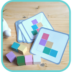 Tarjetas C/patrones Y Cubos-trabajan Las Funciones Ejecutiva - comprar online