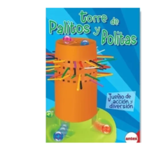 Torre De Palitos Y Bolitas Juego De Habilidad Y Destreza