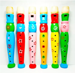 Flauta De Madera Infantil Juguete Instrumento Musical - comprar online