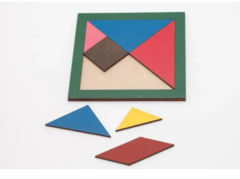 Juego De Mesa Tangram Chico Didáctico Juego De Ingenio - comprar online