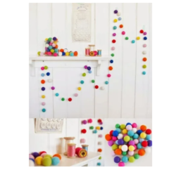 Pompones Surtidos X100 Motricidad Fina 1,5 - 2 - Y 2,5 M