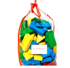 Bloques De Madera Construcción Motricidad Fina Montessori - comprar online