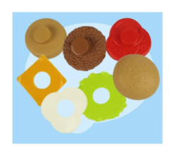 Juego De Comida / Hamburguesa Con Encastre Motricidad Fina - comprar online