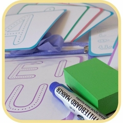 Tarjetas Para Escribir Y Borrar Lectoescritura Numeros - comprar online
