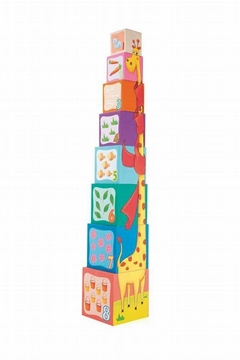 Bloques Cubos Didácticos En Tela Torre Apila Bebes Meñique - comprar online