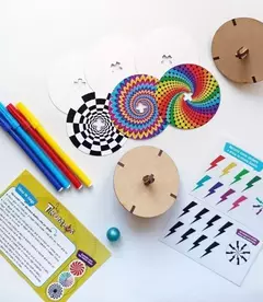 Trompo De Madera Juego De Destreza Y Experimentación - comprar online