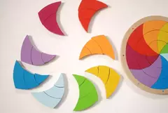 Rompecabezas Encastre De Madera Circulo De Goethe Cromático - comprar online