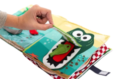 Libro Tela Actividades Sensoriales Estimulación Didáctico - tienda online