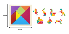 Juego De Ingenio Didáctico Tangram En Colores Madera en internet