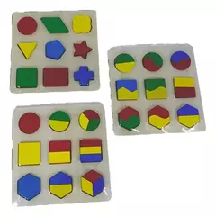Rompecabezas Encastre Figuras Geométricas Juego Dida De Mesa - tienda online