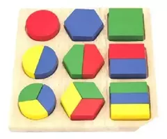 Rompecabezas Encastre Figuras Geométricas Juego Dida De Mesa
