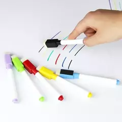24 Marcadores Con Iman+borrador Para Pizarra Blanca Souvenir en internet